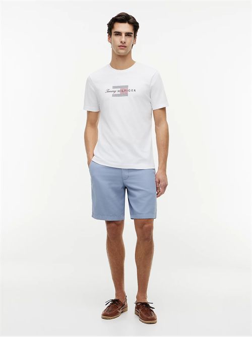 T-shirt in jersey con grafica bandiera TOMMY HILFIGER | MW0MW43226/YBR